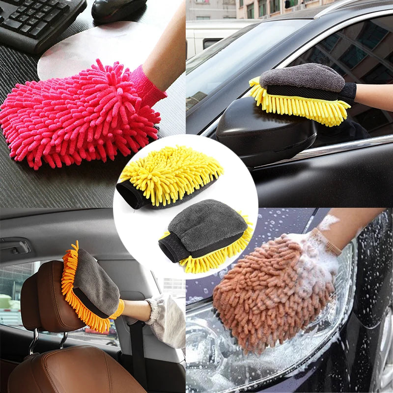 Car Wash Gloves Microfiber Wipe