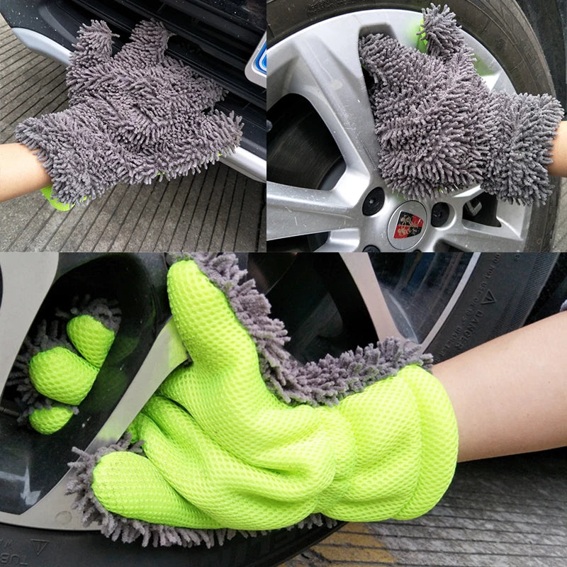 Car Wash Gloves Microfiber Wipe